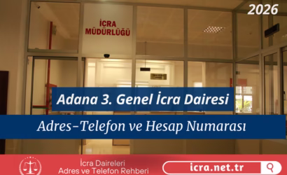 Adana 3. Genel İcra Dairesi