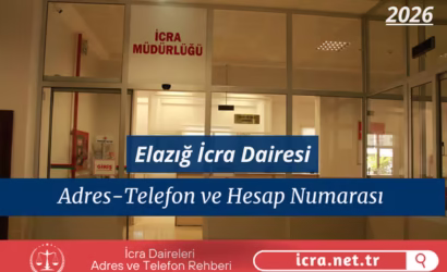 Elazığ İcra Dairesi: nerede, adresi ve telefon numarası
