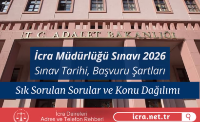 İcra Müdürlüğü Sınavı 2026
