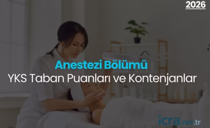 Anestezi Bölümü Taban Puanları ve Kontenjanları